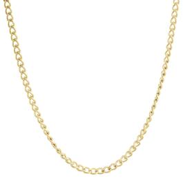 Mens Lynx Stainless Gold-Tone Curb Chain Necklace