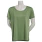 Petites MUK LUKS(R) Short Sleeve Cloud Knit Pajama Tee - image 1