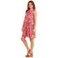 Womens Harlow & Rose Sleeveless Tropical Oranges Shift Dress - image 4