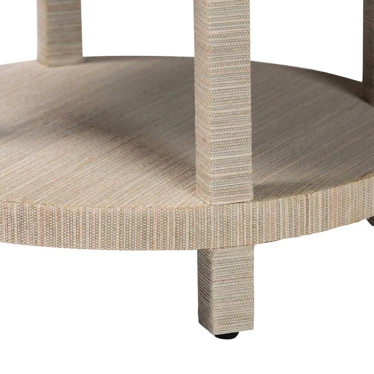bali & pari Sadia Bohemian Woven Natural Grasscloth Nightstand