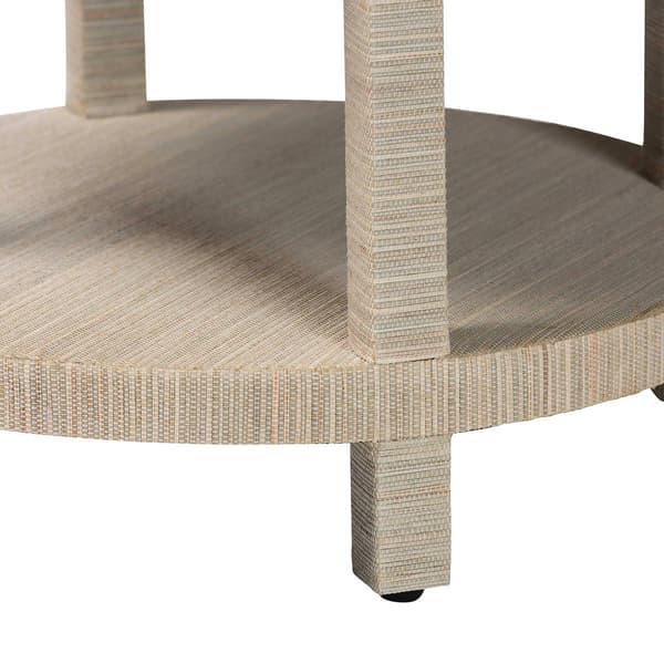 bali & pari Sadia Bohemian Woven Natural Grasscloth Nightstand