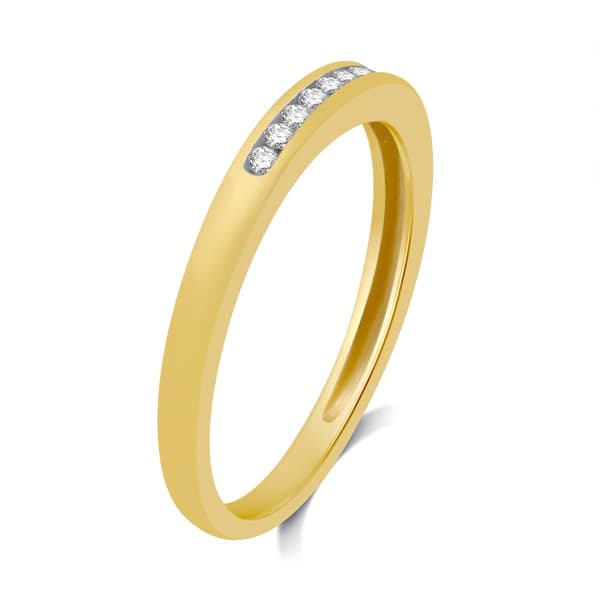 Fine Diamond Classics&#8482; Yellow Gold 1/10ctw. Diamond Band