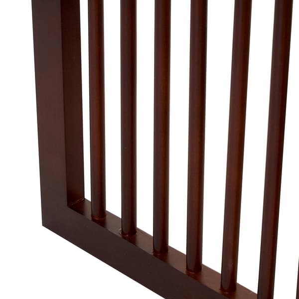 9th & Pike&#174; Farmhouse Dark Brown Wood Room Divider Screen