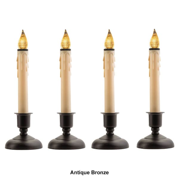IMC Cape Cod 4pc. LED Battery Window Candle w/ Light Sensor Set