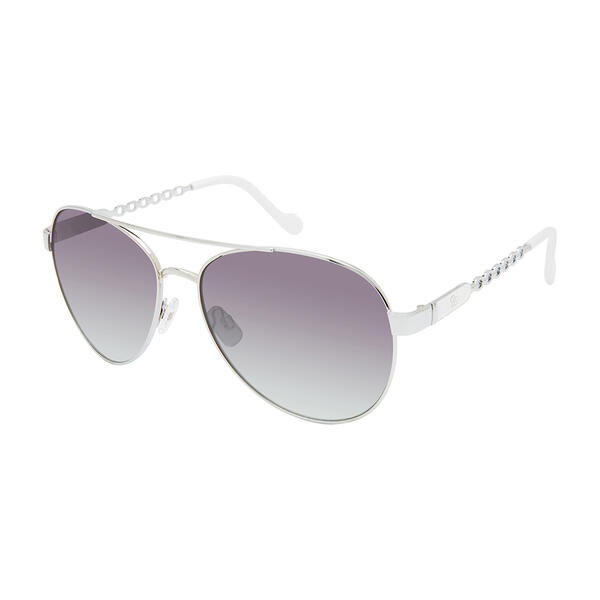 Womens Jessica Simpson Metal Aviator Chain Sunglasses - image 