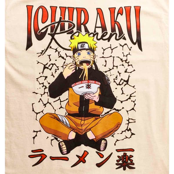 Young Mens Naruto Ramen Short Sleeve Graphic Tee