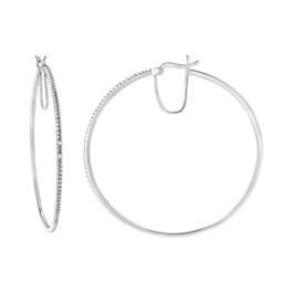 Diamond Classics&#8482; Sterling Silver Diamond Accent Earrings
