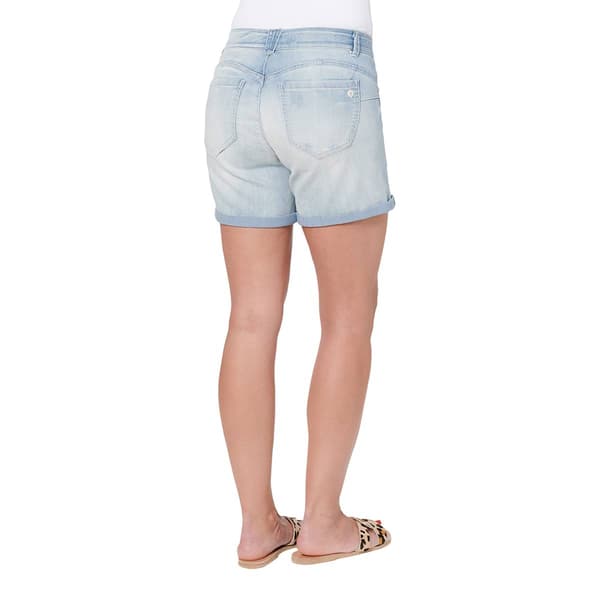 Womens Democracy "Ab"solution&#174; Inseam Light Blue Denim Short