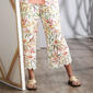 Womens Ruby Rd. Tropical Oasis Watercolor Linen Crepe Pants - image 1