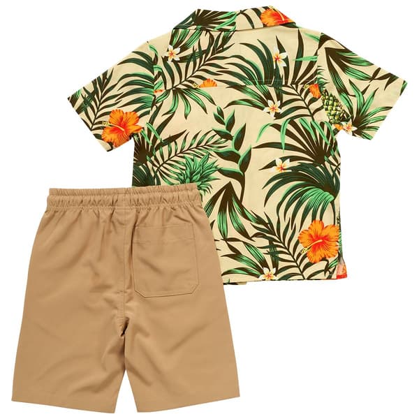 Boys &#40;4-7&#41; Tony Hawk 2pc. Tropical Button Down & Shorts Set