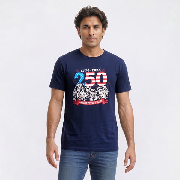 Mens Home of the Brave 250 Mount Rushmore Graphic Tee - image 