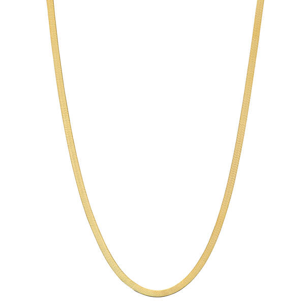 Gold Classics&#40;tm&#41; Gold Over Sterling Silver Herringbone Necklace - image 