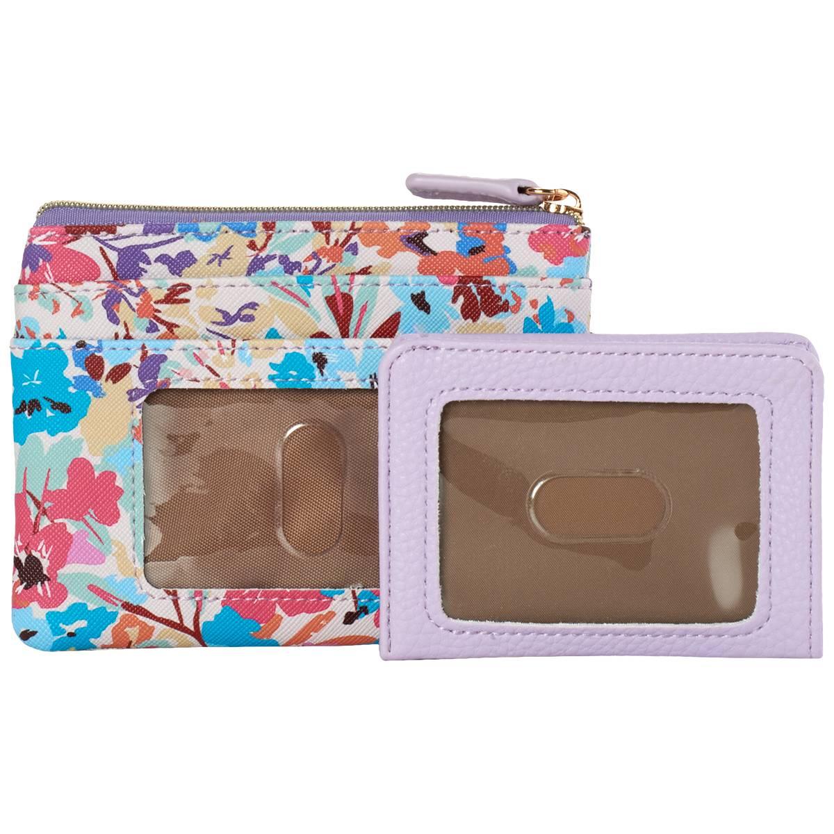 Womens Buxton Floral Large ID Coin Wallet