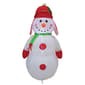 3.5ft. Infaltable Snowman w/ Red Flap Hat &J Scarf - image 1