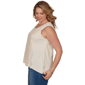 Plus Size Ruby Rd. Renaissance Romance Crochet Front Tank Top - image 3