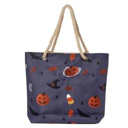 Renshun Pumpkins Bat Web Spider Candy Leaf Tote
