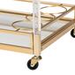 Baxton Studio Savannah Glam & Luxe Gold Metal Wine Cart - image 6