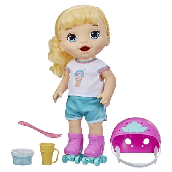 Hasbro Baby Alive Roller Skate Baby - Yellow - image 