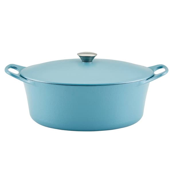 Rachael Ray Premium RUST-RESISTANT Cast Iron Dutch Oven-6.5-Quart