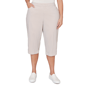 Plus Size Alfred Dunner Classics_S6 Stretch Stripe Clamdigger Ca - image 1