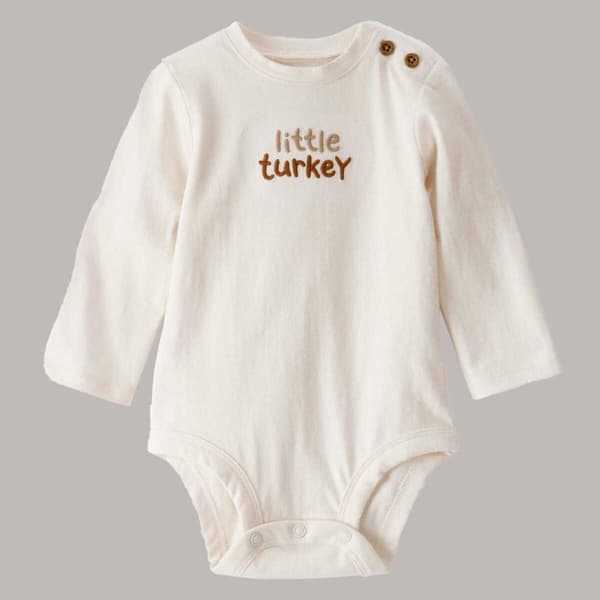 Baby Unisex &#40;NB-24M&#41; Carter''s&#40;R&#41; Little Turkey Long Sleeve Bodysuit - image 