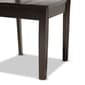 Baxton Studio Zamira Dark Brown Finish Wood 5pc. Dining Set - image 6