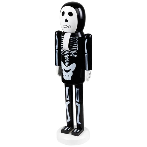 Northlight Seasonal 14in. Wooden Skeleton Halloween Nutcracker