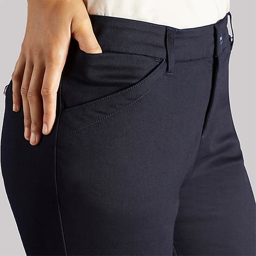 Petite Lee&#174; Flex Motion Straight Trouser Pants