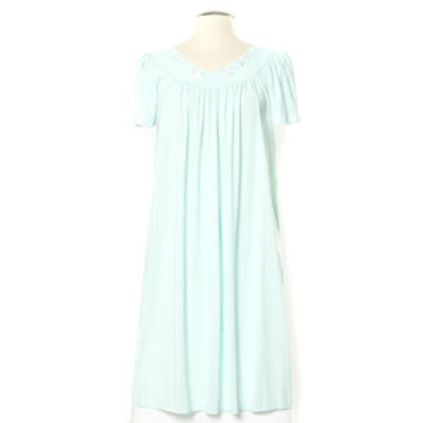 Plus Size Miss Elaine Flutter Sleeve 40in. Nightgown - image 