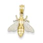 Gold Classics(tm) 14kt. Gold & Rhodium Bee Pendant - image 1