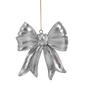 Resin Silver Bow Ornament - image 1
