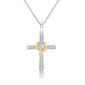 Nova Star&#40;R&#41; Two-Tone Lab Grown Diamond Wrapped Cross Pendant - image 1