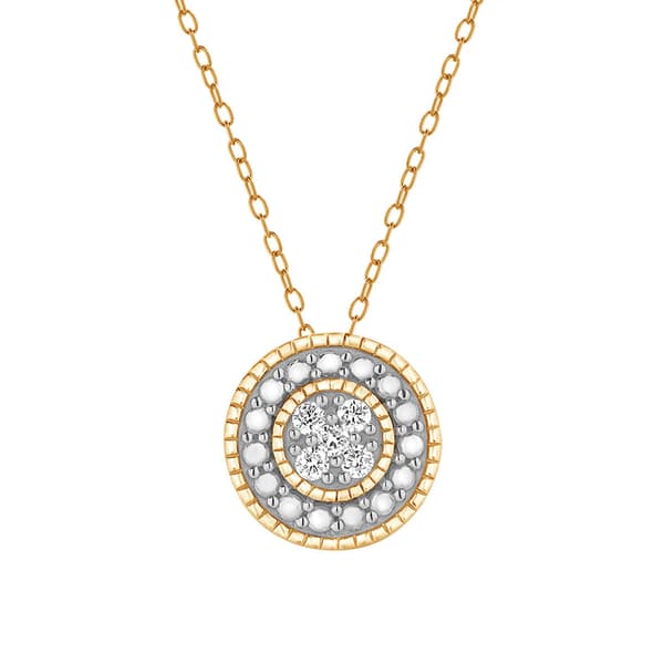 Nova Star(tm) 1/10ctw. Lab Grown Diamond Round Pendant - image 