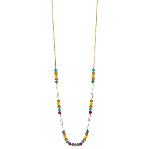 Ashley Cooper(tm) Multi Color Long Beaded Necklace - image 