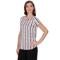 Petite Emaline Sapphire Serenade II Stripe Rope Blouse - image 3