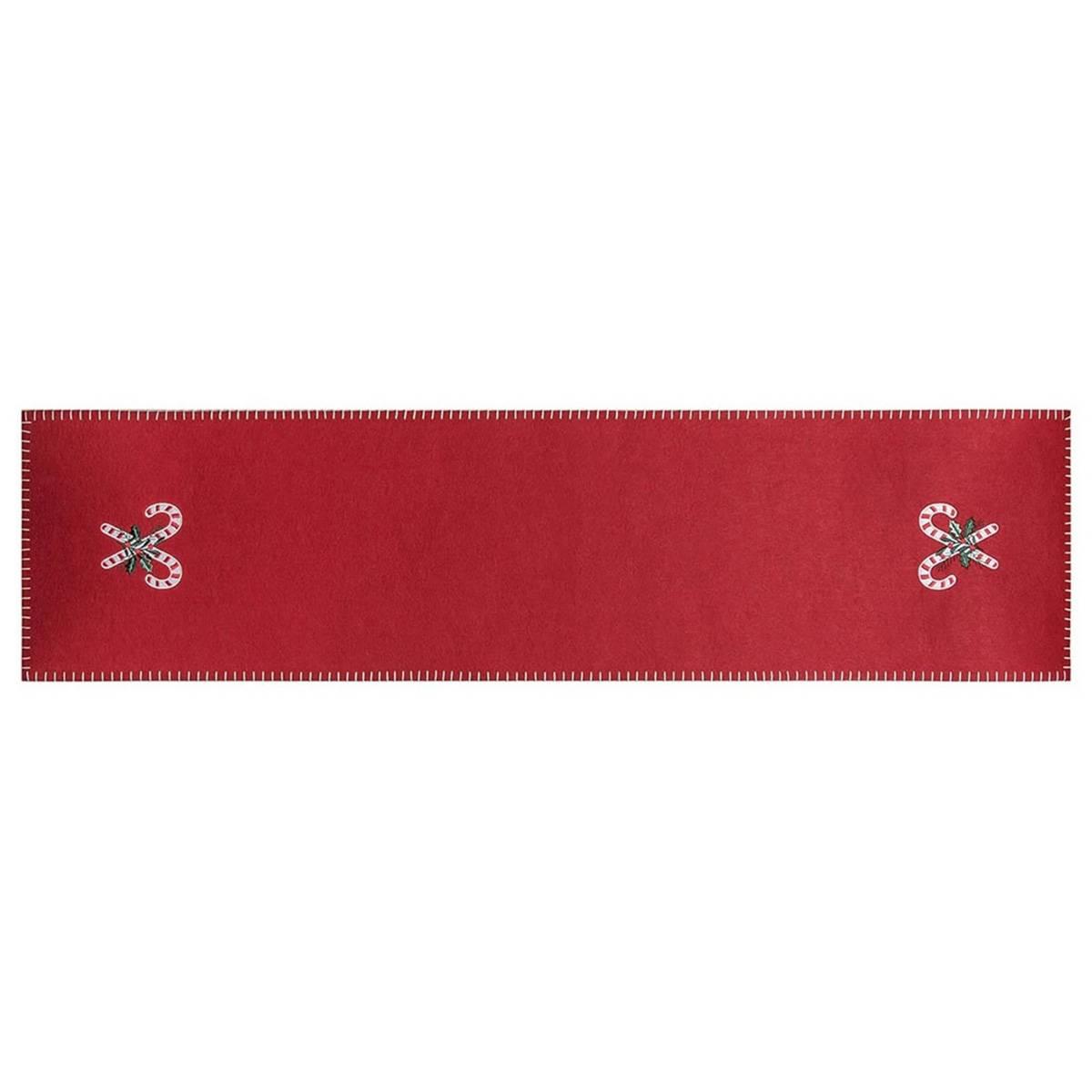 Candy Cane Felt Runner