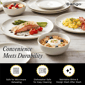 Sango Gansevoort 12pc. White Porcelain Dinnerware Set - image 4