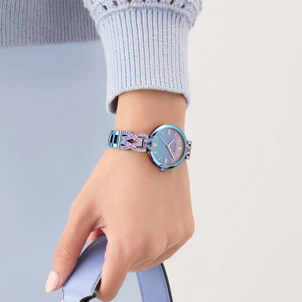 Womens Guess Watches® Blue Iridescent Analog Watch - GW0868L3
