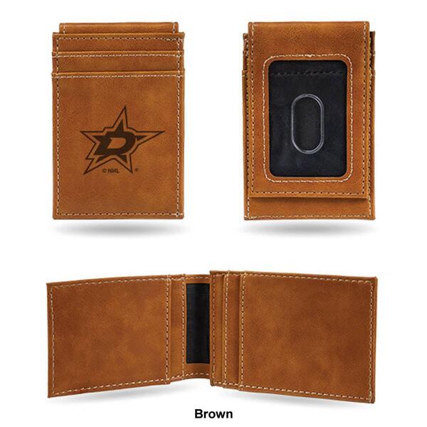 Mens NHL Dallas Stars Faux Leather Front Pocket Wallet