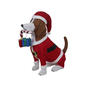 Pre-Lit Dog Wearing Santa Suit with Candy Cane - image 1
