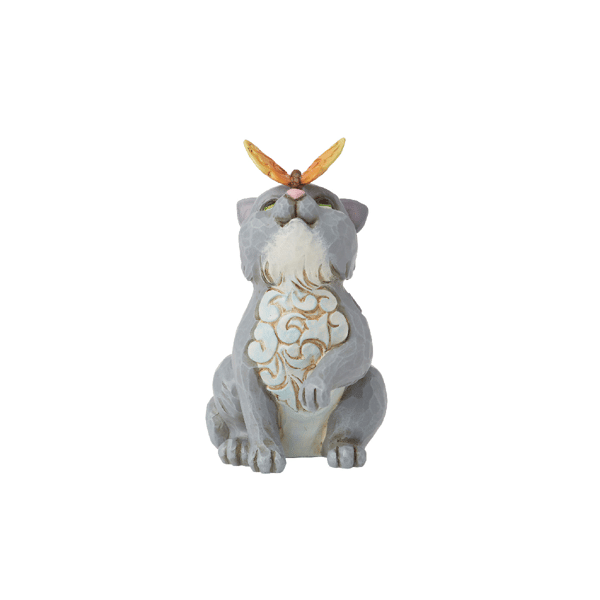 Jim Shore Heartwood Creek Cat and Butterfly Mini Figurine