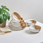 Sango Phoebe 12pc. Caramel Round Dinnerware Set - Service for 4 - image 3