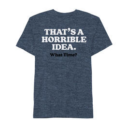 Young Mens Horrible Idea Graphic Tee