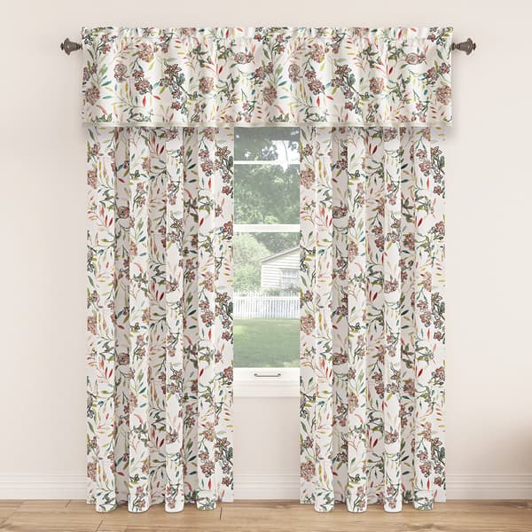 Lily Garden Floral Print Valance - 54x18 - image 