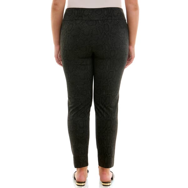 Petite Zac & Rachel Pull On Snakeskin Compression Pants