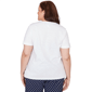 Plus Size Alfred Dunner Port Side Short Sleeve Square Neck Blouse - image 1