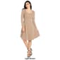 Womens 24/7 Comfort Apparel Long Sleeve Skater Dress - image 4