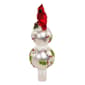 Kurt Adler 12in. Glass Holly & Cardinal Tree Topper - image 4
