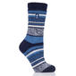 Womens Heat Holders Yasmine Multi Stripe Crew Socks - image 1