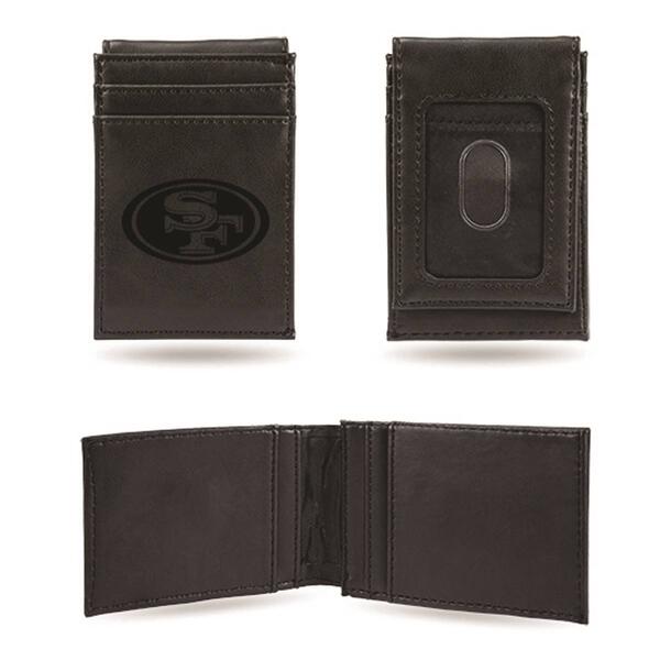 Mens NFL San Francisco 49ers Faux Leather Front Pocket Wallet - image 